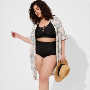 NWT Torrid Gauze Button Through Cover-Up Dress